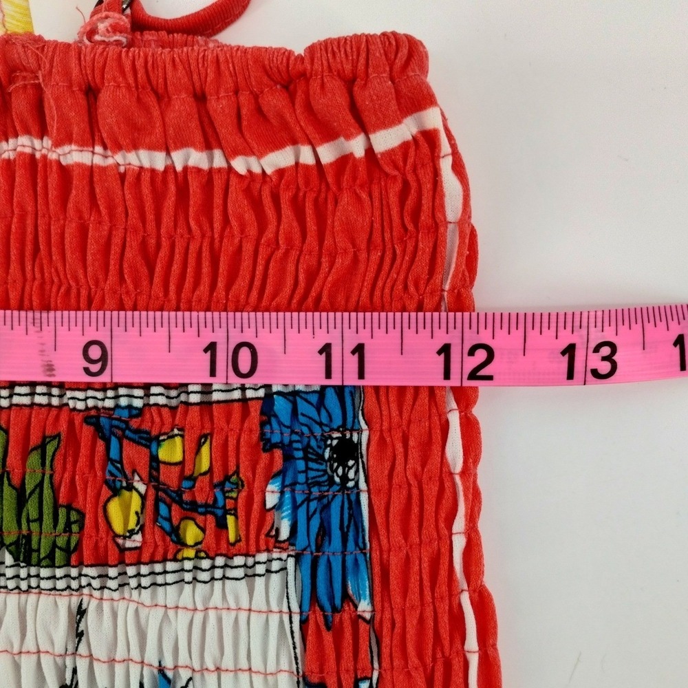 India Boutique‎ Smocked Boho Floral Maxi Dress Adjustable Straps Tropical Beach - Picture 8 of 12